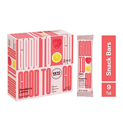 Product Cover GOODTO GO Soft Baked Bars - Raspberry Lemon, 9 Pack - Gluten Free, Keto Certified, Paleo Friendly, Low Carb Snacks