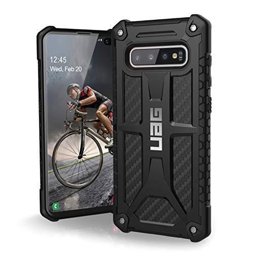 Product Cover URBAN ARMOR GEAR UAG Designed for Samsung Galaxy S10 Plus [6.4-inch Screen] Monarch [Carbon Fiber] Military Drop Tested Phone Case