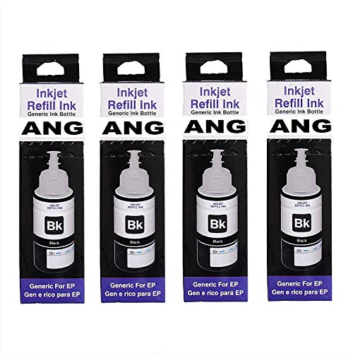 Product Cover ANG T664 Ink Compatible for Epson Printers L100, L110, L130, L200, L210, L220, L300, L310, L350, L355, L360, L365, L455, L550, L555, L565, L1301 (Black)