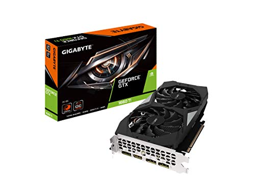 Product Cover GIGABYTE GeForce GTX 1660 Ti OC 6G 192-bit GDDR6 DisplayPort 1.4 HDMI 2.0B with Windforce 2X Cooling System Graphic Cards- Gv-N166TOC-6GD