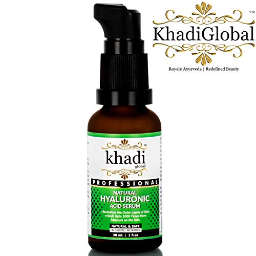 Product Cover Khadi Global Natural Hyaluronic Serum 30ml Best Face Serum for Both Men & Women, Best Anti Ageing Serum, Best Anti Wrinkle Serum, Best Night Serum, Best Beauty Serum Retains skin moisture