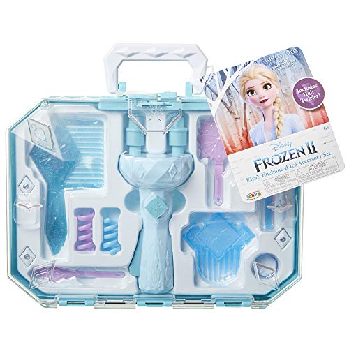 Product Cover Frozen 2 Elsa's Hair Twirler Vanity Accessory Set - Twist and twirl hair to create fun hairstyles! Easy Hair Design Braiding Tool Machine DIY Hair Tool -  For Girls Teens Kids ages 3+