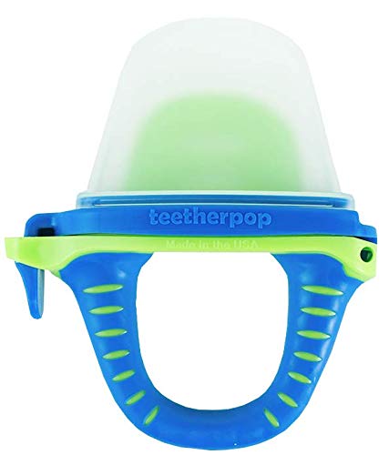 Product Cover teetherpop - Fillable, Freezable Baby Teether for Breastmilk, Purées, Water, Smoothies, Juice & More (Baby Teether is USA Made & BPA Free)