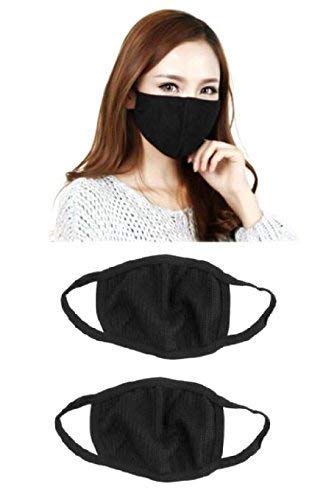 Product Cover JOYJOSS Shivam Anti Pollution Air Filter Washable Mask for Smoke Allergy (Black) - Pack of 2