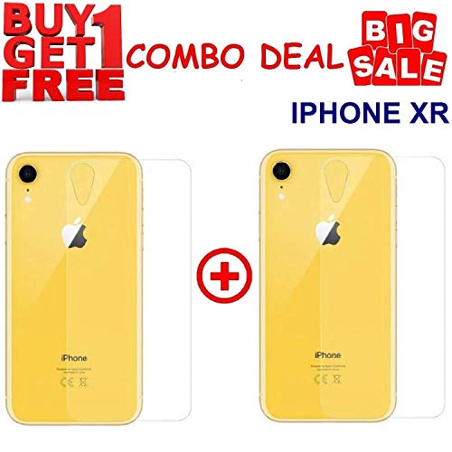 Product Cover Kite Digital Compatible with (Pack of 2) iPhone XR Back Tempered Glass Screen Protector Slim 9H Hard 2.5D