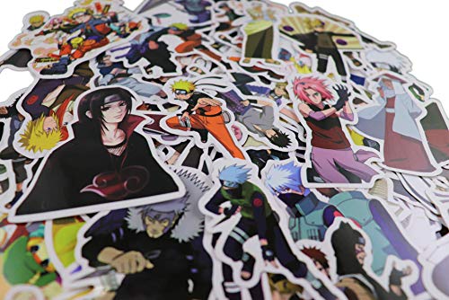 Product Cover Naruto Stickers [100pcs], Anime Vinyl Sticker for Nintendo Switch Laptop Water Bottle Bike Car Motorcycle Bumper Luggage Skateboard Graffiti, Cute Animals Monsters Decals, Best Gift for Kids Children