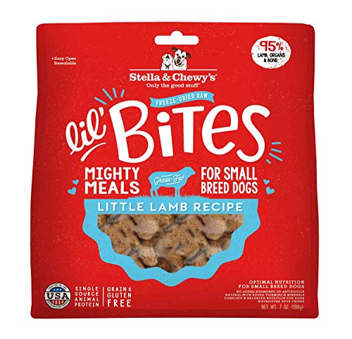 Product Cover Stella & Chewy's Freeze-Dried Raw Lil' Bites Little Lamb Recipe Small Breed Dog Food, 7 oz. Bag