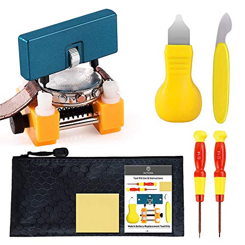 Product Cover Watch Battery Replacement Tool Kit,Watch Back Case Remover and Watch Opener