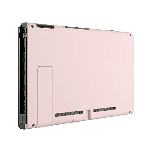 Product Cover eXtremeRate Soft Touch Grip Sakura Pink Console Back Plate DIY Replacement Housing Shell Case for Nintendo Switch Console with Kickstand - JoyCon Shell NOT Included