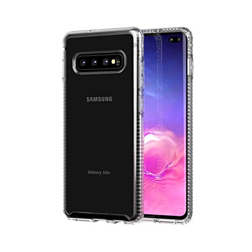 Product Cover tech21 - Pure Clear - for Samsung Galaxy S10+ - Clear - Mobile Phone Case with Near Perfect Transparency - Ultra-Thin Cellphone Case - Phone Casing for Drop Protection of 6.6FT or 2M