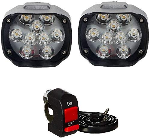 Product Cover AutoPowerz (Love Enterprises) Imported 9 LED Fog Light for Cars and Bikes (Fog Light Pair with Normal Switch)