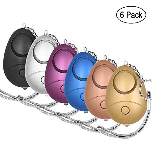 Product Cover KOSIN Safe Sound Personal Alarm, 6 Pack 140DB Personal Security Alarm Keychain with LED Lights, Emergency Safety Alarm for Women, Men, Children, Elderly