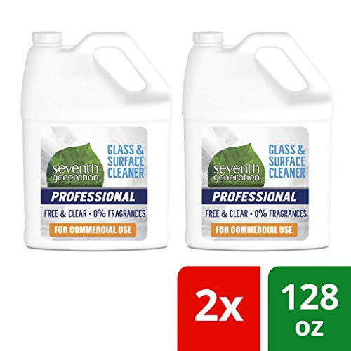 Product Cover Seventh Generation Professional Glass & Surface Cleaner Refill Free & Clear Unscented 128 fl oz pack of 2