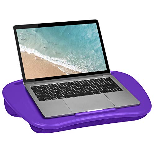 Product Cover LapGear Mydesk Lap Desk with Device Ledge and Phone Holder - Purple - Fits Up to 15.6 Inch Laptops - Style No. 44442