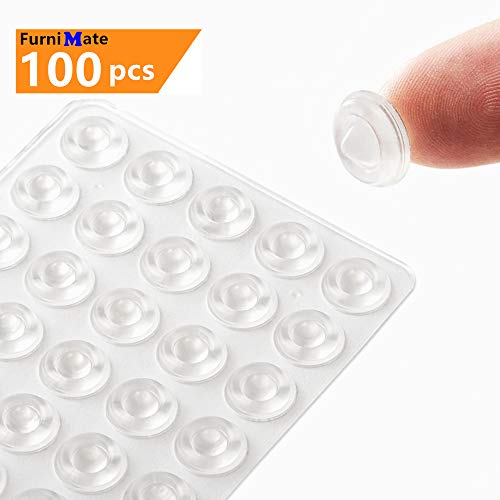 Product Cover Clear Cabinet Door Bumpers Pads 100PCS 1/2