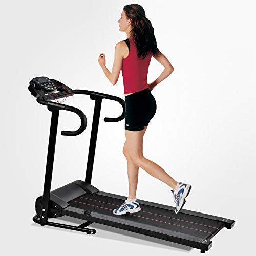Product Cover Murtisol 1100W Folding Treadmill Good for Home/Apartment Fitness Compact Electric Running Exercise Machine with Safe Handlebar and LCD Display Easy Control