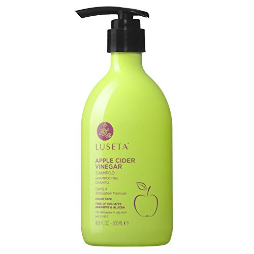 Product Cover Luseta Hair Shampoo, Infused with Apple Cider Vinegar for Clarify & Stimulation, Natural Balance Sulfate & pareteen Free 500ml