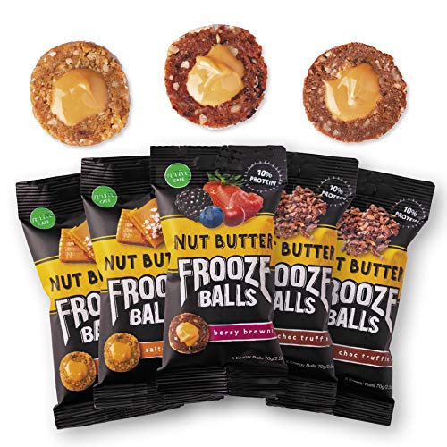 Product Cover Frooze Balls Peanut Butter Filled Energy Balls, Variety Pack (Pack of 5)