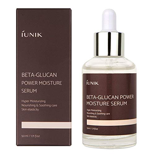Product Cover iUNIK 98% Beta-Glucan Power Deep Moisture Serum 1.71 Fl Oz Intense Hydration Anti-aging Non-greasy, Paraben-free Mushroom Yeast Extracts All Skin Types Skin Strengthening Lifting Natural Ingredients