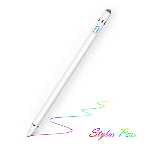 Product Cover Chilison Active Stylus Digital Pen for Touch Screens,Pencil Compatible for iPad iPhone Samsung &Tablets, Drawing and Handwriting on Touch Screen Smartphones & Tablets (iOS/Android), White