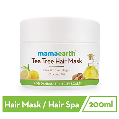 Product Cover Mamaearth Anti Dandruff Tea Tree Hair Mask with Tea Tree and Lemon Oil For Danrduff Control and Itch Treatement, 200ml