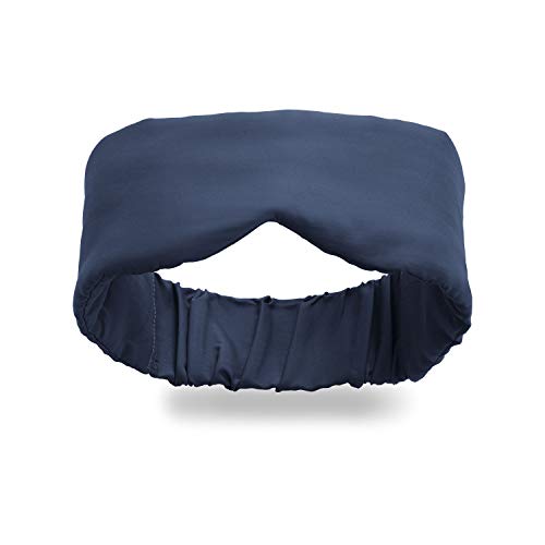 Product Cover Infinity Travel - Bamboo Eye Mask Travel Sleep Mask - Super Soft Cool and Breathable - Machine Washable - Total Darkness (Navy)