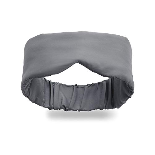 Product Cover Infinity Travel - Bamboo Eye Mask Travel Sleep Mask - Super Soft Cool and Breathable - Machine Washable - Total Darkness (Gray)
