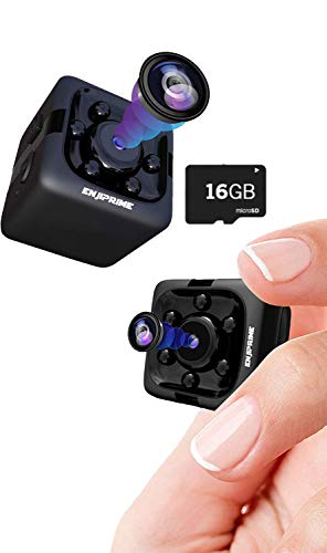Product Cover Spy Hidden Camera Nanny Cam - Mini Wireless Cop Cam Action Cameras for Indoor or Outdoor, Home Office or Car Video Recorder with 1080p HD Recording and Night Vision Monitoring Camera