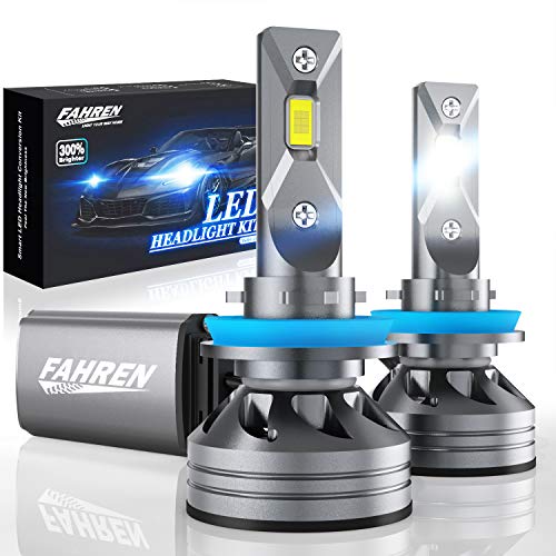 Product Cover Fahren H11/H9/H8 Bulbs, 60W 10000 Lumens Super Bright LED Waterproof Headlights Conversion Kit 6500K Cool White IP68