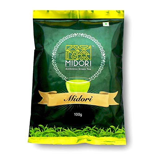Product Cover Whole Leaf Green Tea By Midori - 3.5 oz - ONE MINUTE BREW - Delicious, Sweet Sencha Style Loose Leaf Tea, Packed Garden Fresh