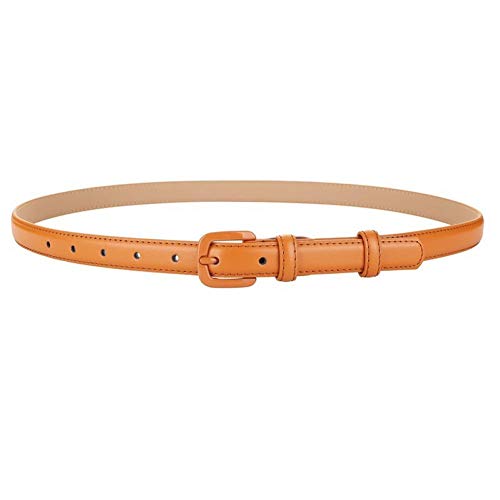 Product Cover VOCHIC Trendy Women Leather Skinny Belts for Jeans Pants Thin Dress Waist Belt
