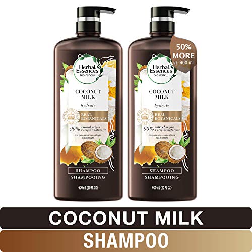 Product Cover Herbal Essences, Shampoo With Natural Source Ingredients, Color Safe, BioRenew Coconut Milk, 20 fl oz, Twin Pack