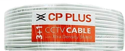 Product Cover Cp Plus Plastic, Copper White 90 m Wire (White) 3+1