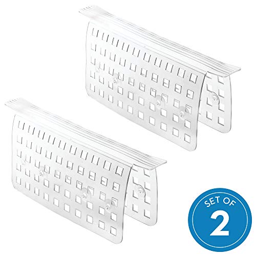 Product Cover iDesign Euro Sink Saddle, Glassware and Sink Protector for Kitchen - Clear, Pack of 2