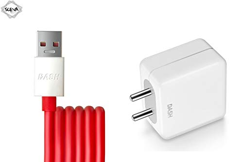 Product Cover Sceva Dash Charging Supported Charger Adapter and Type C Cable for One Plus 3, 3t, 5, 5t, 6, 6t (White)
