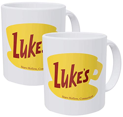 Product Cover Willcallyou Pack Of 2 Luke's Diner 11 Ounces Funny Coffee Mug
