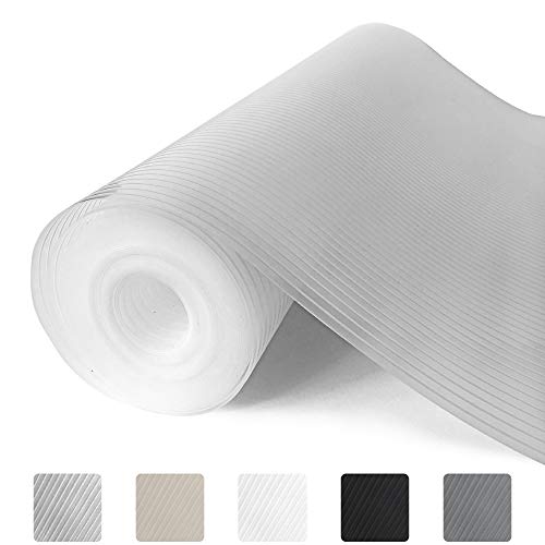 Product Cover Gorilla Grip Ribbed Top Drawer and Shelf Liner, Non Adhesive Roll, 12 Inch x 20 FT, Durable and Strong, Grip Liners for Drawers, Shelves, Kitchen Cabinets, Storage, Kitchens and Desks, Clear Ribbed