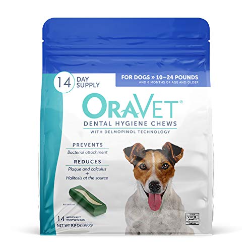 Product Cover Oravet Dental Hygiene Chews for Small Dogs (10-24 pounds), 14-Count Pack