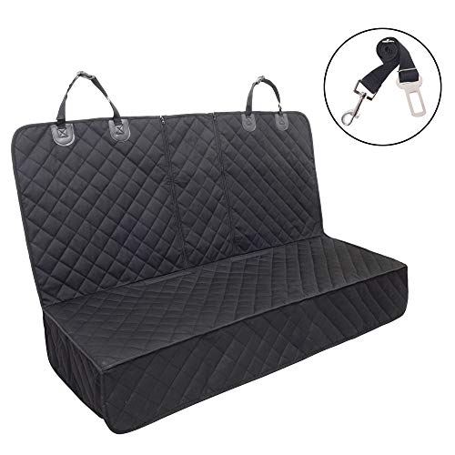 Product Cover Dog Car Seat Cover ,Waterproof Pet Car Rear Seat Protector Compatible for Central Armrest,Suitable for Most Cars, SUV,Trucks