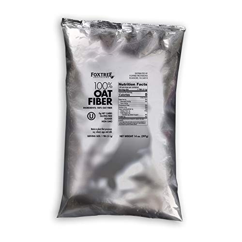 Product Cover Foxtree Provisions 100% Pure Oat Fiber (14 oz) Non-GMO Gluten-Free Kosher Keto Baking