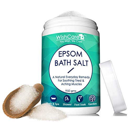 Product Cover WishCare® Natural & Pure Epsom Bath Salt - 950 Grams - No Added Color/Fragrance/Preservatives