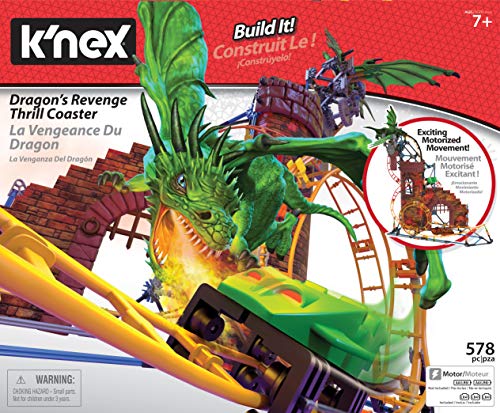Product Cover K'nex Dragon's Revenge Thrill Coaster - 578 Parts - Roller Coaster Toy - Ages 7 & Up