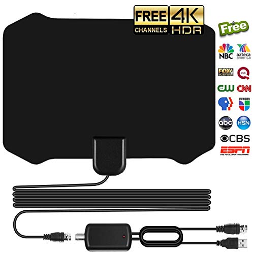 Product Cover Sodysnay W222 Skywire TV Antenna for Digital TV Indoor, Amplified HD Digital TV Antenna with 120 Miles Long Range, Support 4K 1080P & All Older TV's for Indoor with Powerful HDTV Amplifier