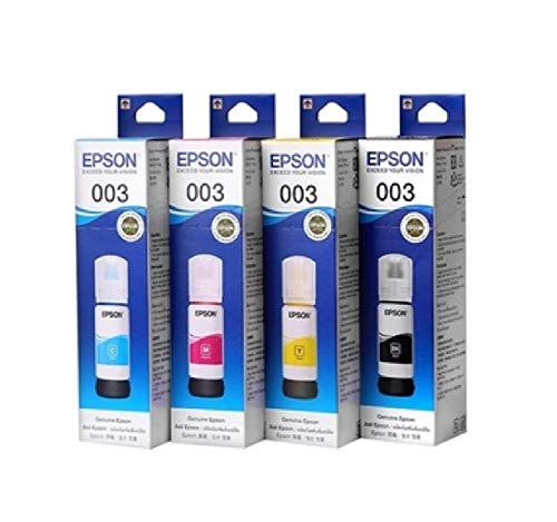 Product Cover Epson 003 Ink 65ml 4 Colors for (L3100, L3101, L3110, L3150) (Set of 4)