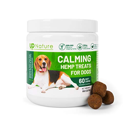 Product Cover UpNature Hemp Dog Treats, Hemp Chews for Dogs, Calming Treats for Dogs, Anxiety & Stress Relief for Dogs, Dog Calming Aid, Composure Chews for Dogs, Made in The USA