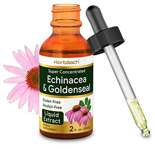 Product Cover Horbaach Echinacea Goldenseal Liquid Extract 2 fl oz | Alcohol Free, Vegeterian | Non-GMO, Gluten Free Tincture Drops