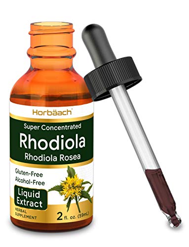 Product Cover Horbaach Rhodiola Rosea Extract | 2 Oz | Alcohol Free | Super Concentrated | Vegetarian, Non-GMO, Gluten Free Tincture Supplement