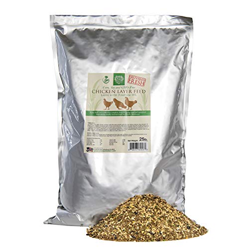 Product Cover Small Pet Select Chicken Layer Feed. Non-GMO, Corn Free, Soy Free. Locally Sourced In The Pacific Northwest. Made in Small Batches Ensuring The Highest Quality Product, 25 lb