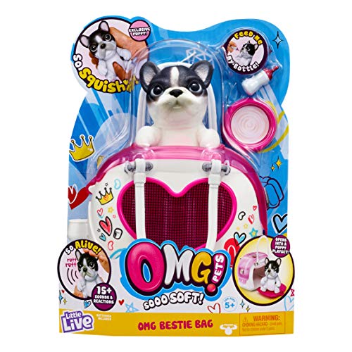 Product Cover OMG Pets Soft Squishy Puppy That Comes to Life - Interactive Soft Puppy & Playset