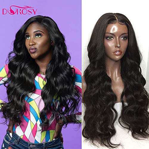 Product Cover Dorosy Hair 360 Lace Frontal Wigs Free Part Body Wave Human Hair Brazilian Remy Hair Wigs Wet Wavy Lace Wigs Pre Plucked with Baby Hair(16inch with 180% density)